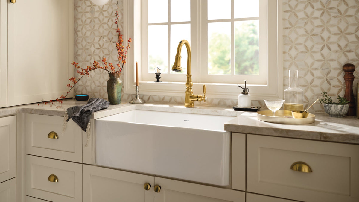 Moen Fireclay Farmhouse Sink